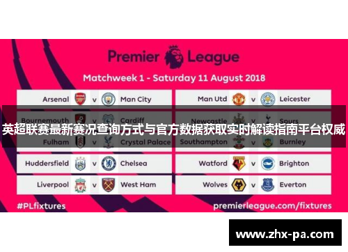 英超联赛最新赛况查询方式与官方数据获取实时解读指南平台权威 英超联赛最新赛况查询方式与官方数据获取实时解读指南平台权威